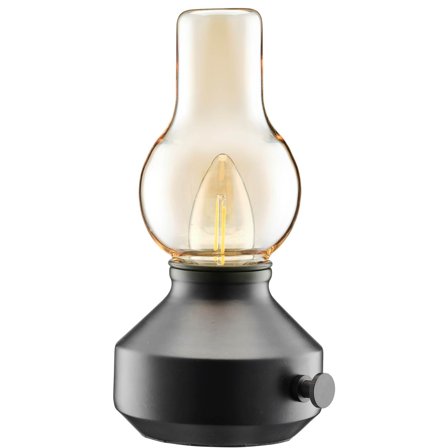 PR Home - Bærbar lampe Laddbar Glimt IP44 amber Svart