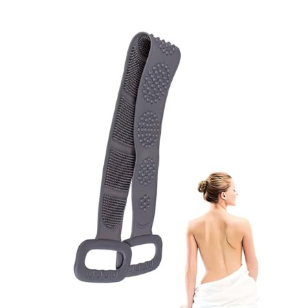 Rygskrubber Silikone - Massage Scrubber grå