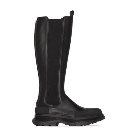 Alexander McQueen, High Boots Czarny, Kobieta, Rozmiar: 39 EU