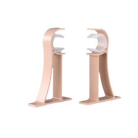 4 st guld aluminiumlegering enkelhåls gardinstångsbeslag gardinstång takfäste för gardinstänger för duschar, gardinstänger över dörrar