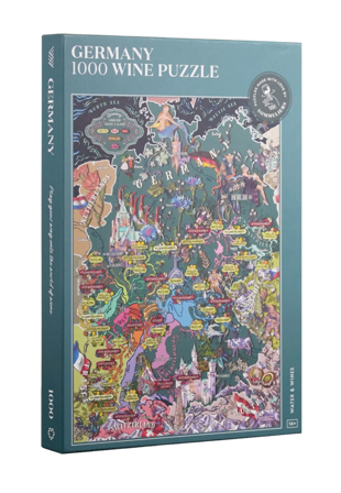 Water & Wines Vinpussel - Tyskland 1000 bitar Pussel Unisex Grön 35 x 24 5