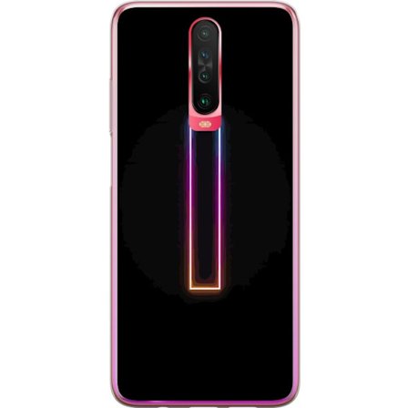 Kompatibel Mobilcover til Xiaomi Xiaomi Redmi K30 Minimalistisk neonbogstav I i regnbuefarver mod mørk baggrund