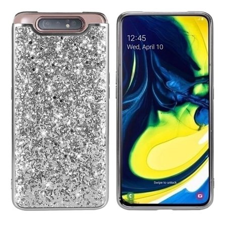 Glitter Samsung Galaxy A80 kuoret - Hopea