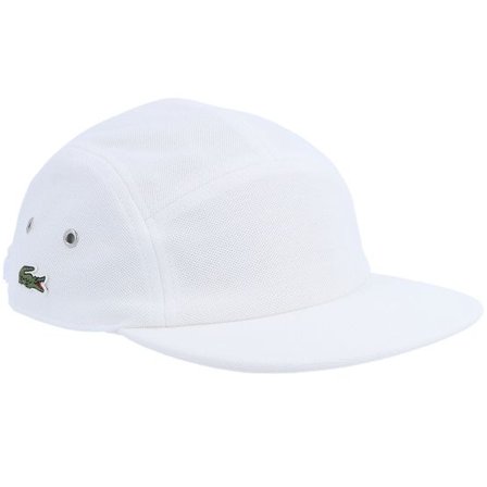 Lacoste - Vit 5panel Keps - Cap Knit White 5-Panel @ Hatstore