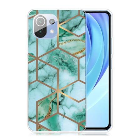 Marble Xiaomi Mi 11 Lite 5g / 11 Lite Etui - Emerald Terning Mønster Green