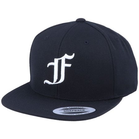 Iconic - Svart snapback Keps - F Letter 3D Black Snapback @ Hatstore