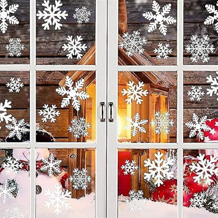 Jule-Snefnug Sticker Vinduesklistermærker PVC Dekoration