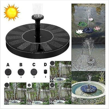 1,4 W aurinkovoimalla toimiva kelluva pumppu vesilähde kotipuutarhaan