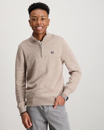 Lexington Brayden Cotton Crew Sweater Beige Pulls Garçon - Kids Brand Store