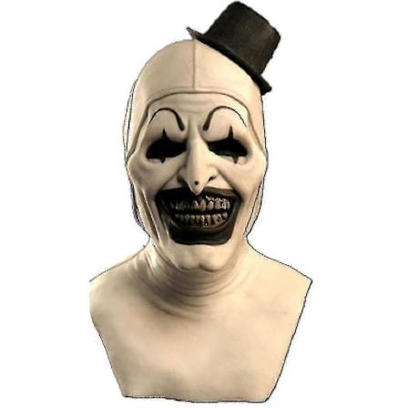 Cgmgtsn Vuxen Terrifier 2 Art The Clown Cosplay Kostym Jumpsuit Hatt Kläder Halloween Karneval Dräkt_FM18 Only Mask M