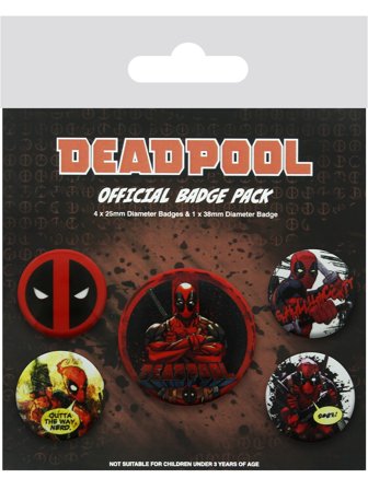 Deadpool Badges 5-pack