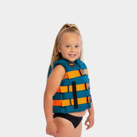 Giubbotto di salvataggio per bambini JOBE Nylon Vest Youth 50N Kids Teal, Taglia Unica (30 - 40 kg)