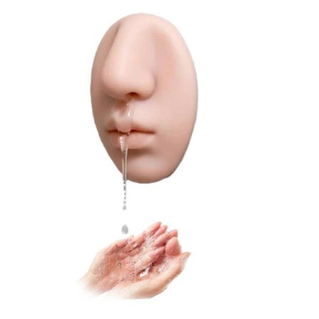 Realistisk Väggmonterad Tvåldispenser i Form av en Näsa för Badrum & Kök