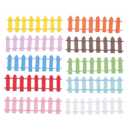 10 stk. Makramé Dekor Miniatyrer Mikro Landskap Dekorasjon Plantepotte Gjerde Panel DIY Gjerde Dekor