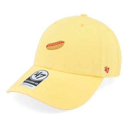47 Brand - Yellow unconstructed Czapka Z Daszkiem - Food Base Runner Icon 47 Clean Up Maize Dad Cap @ Hatstore