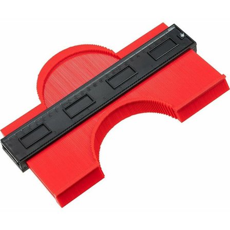 Konturmall Duplikator 10 Tum Expanderad Profilverktyg Mäter Exakt Oregelbundna Former för Kakel och Laminat Trägolv