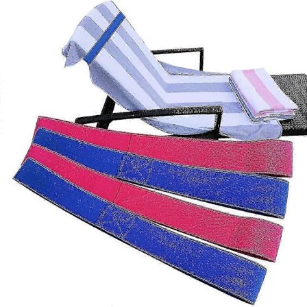 4-pack Strandhandduksband, Handduksband för Solstolar, Strandhandduksklämmor för Strandpool Kryssningsstolar, Strandtillbehör [DB]