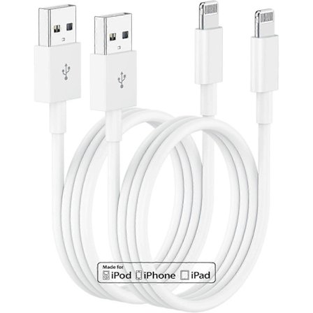 3 meter iPhone-lader, [Apple-sertifisert] Lang Apple-ladekabel, 3 meter original Lightning til USB-kabel, 3 meter iPhone-ladekabel for iPhone 14