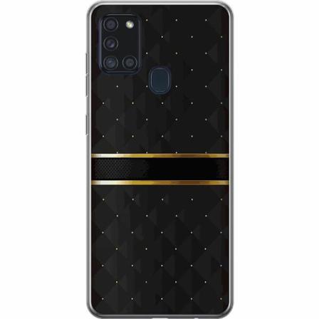 Samsung Galaxy A21s Mjukt Skal - Golden Stripes