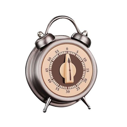 Keittiöajastin Ei Paristoa Mekaaninen Ajastin 60 minuutin Visuaalinen Analoginen Ajastin Kello Design Ruostumaton Teräs Countdown Ajastin