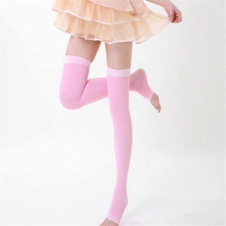 Stödstrumpor i stay-ups modell med öppen tå Kompressionsstrumpor