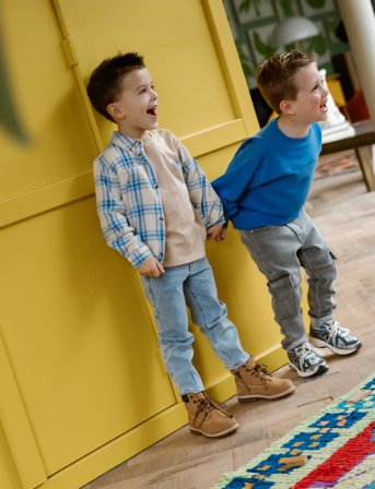 Daily 7 Shirt Check Print - Blue - 134