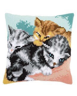 Stickpackung Kissen Verschmust - Vervaco