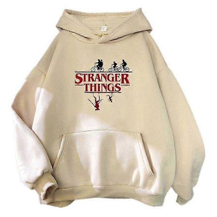 Stranger Things Huppari Collegepaita Oversized Pitkähihainen Rento Katumuoti