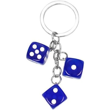 Hauska noppa-avainperä Luova hartsi noppa-amuletti Käsilaukku Laukku Avainperä Auton avaimenperä Muoti 3D Hartsi noppa Käsilaukku Riippuva Korut Lahja