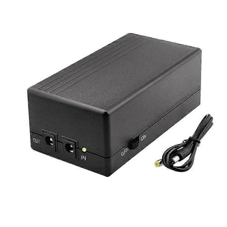 12V 2A Afbrydelsesfri Strømforsyning Mini UPS 12000MAh Batteri Backup til CCTV & WiFi Router Nødstrøm