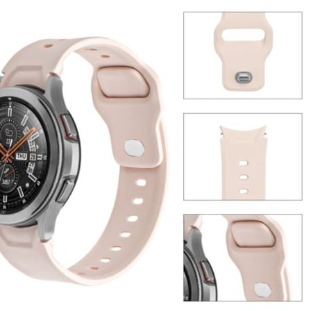 Galaxy Watch Ranneke 20mm 4/5 40/42/44/45mm Pinkki—pa