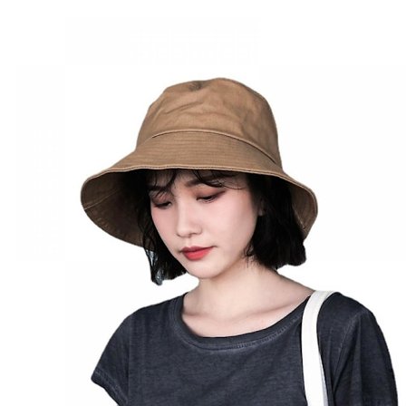 Hattar, sommar bomullshink hattar för sol strand hattar tonårsflickor bred brätte sommar hink hattar, mors dag presenter till mamma och fru (Dimblå)