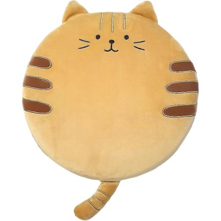 Søt dyreformet setepute i organisk lateks med organisk bomulls trekk, for kontorstol, pute, rullestol, teppe, lindring for korsrygg og halebein (Katt)