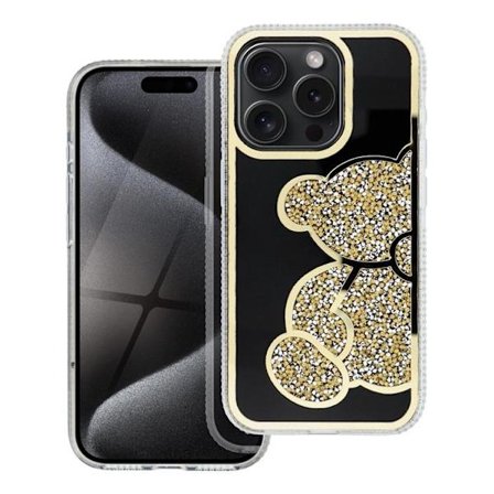 iPhone 16e Mobilskal Teddy Bear - Guld