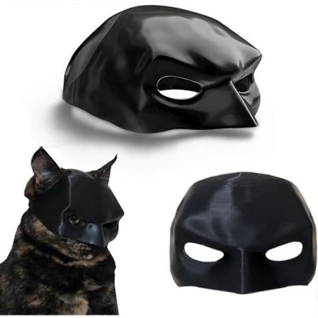 Kattfladdervapenmask, Kattfladdervapen Cosplayhatt, Fladdervapenmask för Katt, Fladdervapen Katt Avengermask, Fladdervapen Katt Halloween Kostymer, 