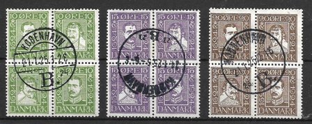 Danmark 1924 - AFA 132-143 - Stemplet