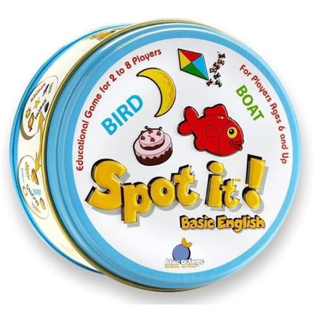 Foreldre-barn-festspill kort brettspillkort Spot it-spill basic English