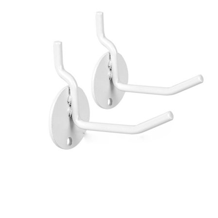 2 kpl Pegboard Koukut Reikälevy Koukku VALKOINEN