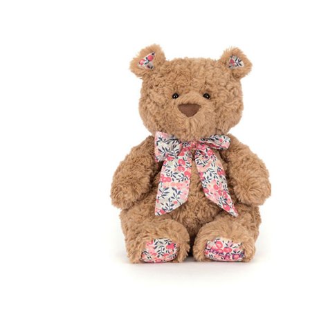 Jellycat Floral Bartholomew Bjørn Pink Plyslegetøj 26 cm