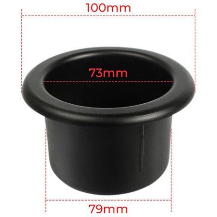 Svart Bil Mugg Vatten Dryck Hållare Infälld För Rv Bil Marin Båt Trailer Plast Mugghållare Interiör Tillbehör Bil Mugg Hållare| |