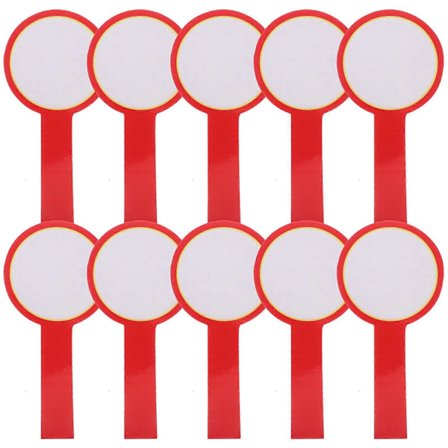 10 st Tomma Resultattavlor Handhållen Resultattavla Whiteboard Svarspaddel Skrivbar Paddel