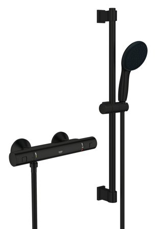 Grohe Precision Start 345972431 Dusjsett 150 c/c Svart, Baderom