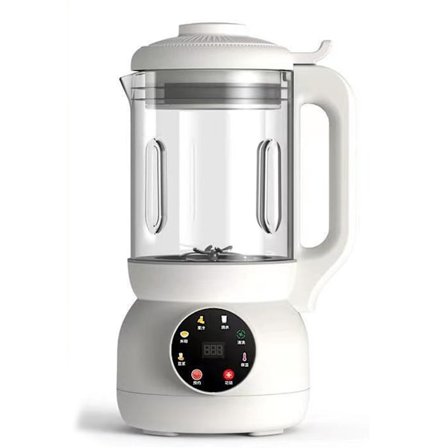 10-i-1 Sojamjölksmaskin för hemmabruk, automatisk nötmjölksmaskin med fördröjd start och varmhållningsfunktion, ingen blötläggning, ingen silning, låg