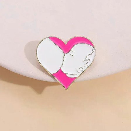 Mor og baby emaljepinsEgendefinert ammebrosjerReversmerkerKjærlighetBarn SmykkerGave til familie