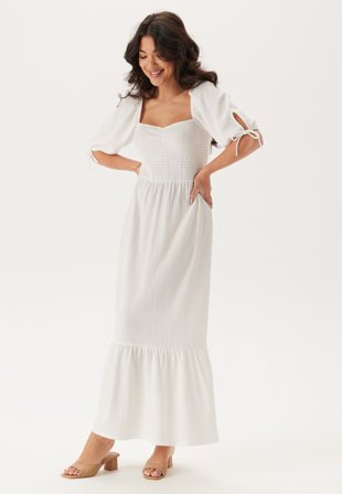 BUBBLEROOM-Smock Maxi Dress-M