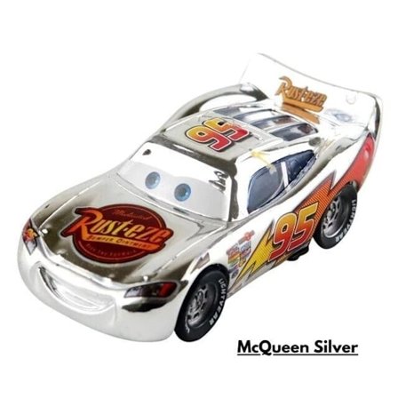 Disney Pixar Bilar Blixten McQueen 1:55 Diecast Modellbil Leksak Julklapp Pojke McQueen Silver