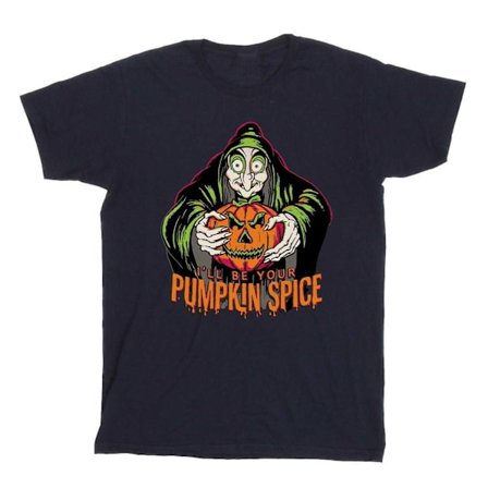 Disney Pojkar Pumpkin Spice Evil Queen Skurkar T-Shirt 5-6 År