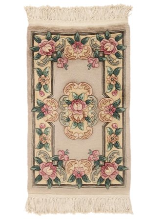 China 90 Line Rug Oriental Brown/Orange (Wool, China)