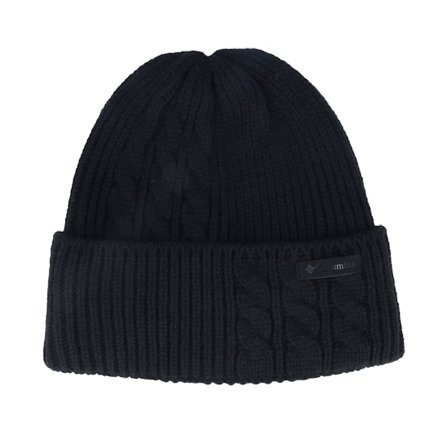 Columbia - Black - cuff - Beanie - Agate Pass Cable Knit Beanie Black Cuff - Hatstore