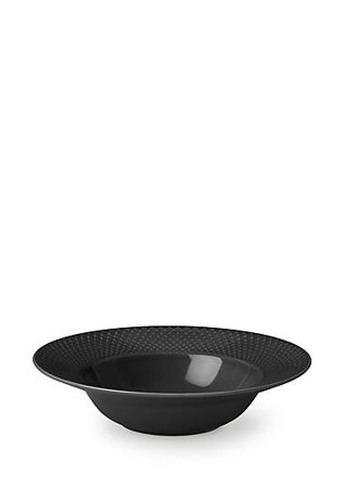 LYNGBY PORCELÆN Dyp tallerken Ø24,5cm Rhombe Earth Slate